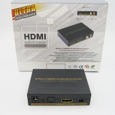 2 port HDMI audio extractor hdmi output supports three audio EDID mode Audio EDID Setting Support Dolby Digital AC-3 DTS, LPCM