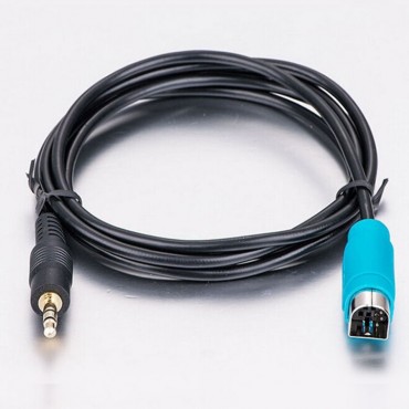 AUX Audio Radio Cable Male Adapter Input Interface Charger Connector Accessory for Alpine KCE-236b