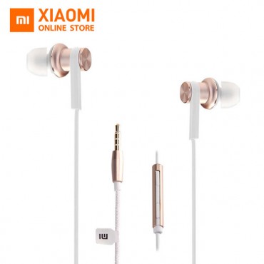 NEU Xiaomi Mi IV Hybrid In-ear MIC Dual Dynamic Driver Wired Control Earphone with MIC- Gold for Android iOS For MP3 PC