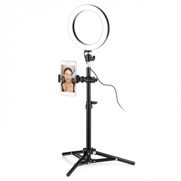 Ringlicht-Kit für Live-Streaming Selbstporträt Fotografie Videoaufnahme Make-up-Beleuchtung