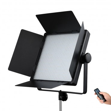 Godox LED1000Bi II LED-Videolicht Dimmbar zweifarbig 3300-5600K Farbtemperatur 70W CRI96 TLCI98 mit LCD-Display Fernbedienung Scheunentore Weißer Diffusionsfilter