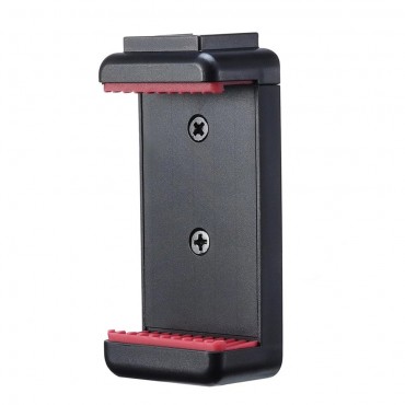 Ulanzi ST-07 Einstellbarer Telefonhalter Vlog Phone Clip mit 1/4 Zoll Schraubenlöchern ausziehbar Kaltschuh für 5,6-8,3 cm Breite Smartphone für Stativ LED Lichtmikrofon