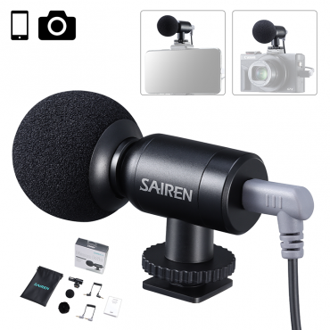Sairen Nano Mic Tragbare Mini Rekord TRS TTRS Mikrofon für Gopro 8 7 6 5 Sony A6400 A6300 SLR Kamera smartphone Vlog Mic