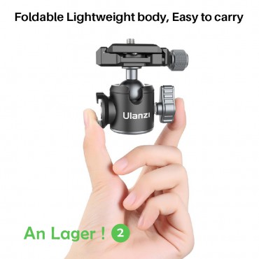 Ulanzi U-80L Arca Swiss Platte Stativ Ball Kopf Verlängern Kalten Schuh Ball Kopf für LED Licht Mikrofon 10KG Playload DSLR stativ Kopf
