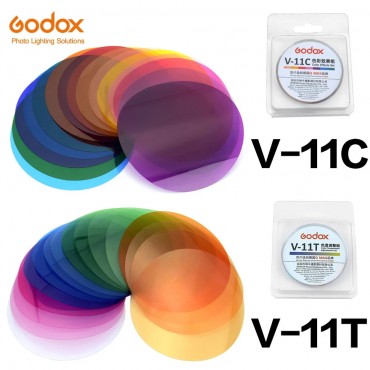 Godox V-11C V11C oder V-11T V11T Farbe Filter für AK-R16 oder AK-R1 Kompatibel Godox V1 Serie Speedlite Flash