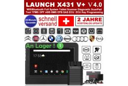 LAUNCH X431 V+ V4.0 OBD2 EOBD Diagnosegerät Diagnose Werkzeuge WiFi Bluetooth Android Full System OBD2 Scanner Scann-Tool und 10.1